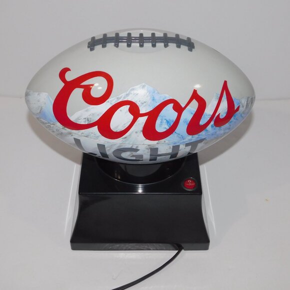 Coors Light Beer Football Shaped Koolatron Hot Air Popcorn Maker Man Cave - Picture 4 of 11